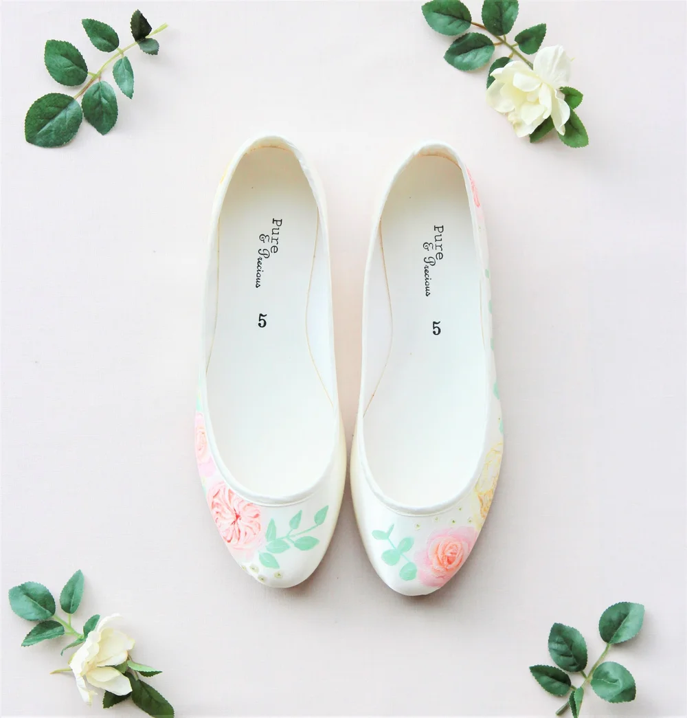 オールノット MASU BALLET BOOTS (FLOWER HAND PAINT) - ブーツ